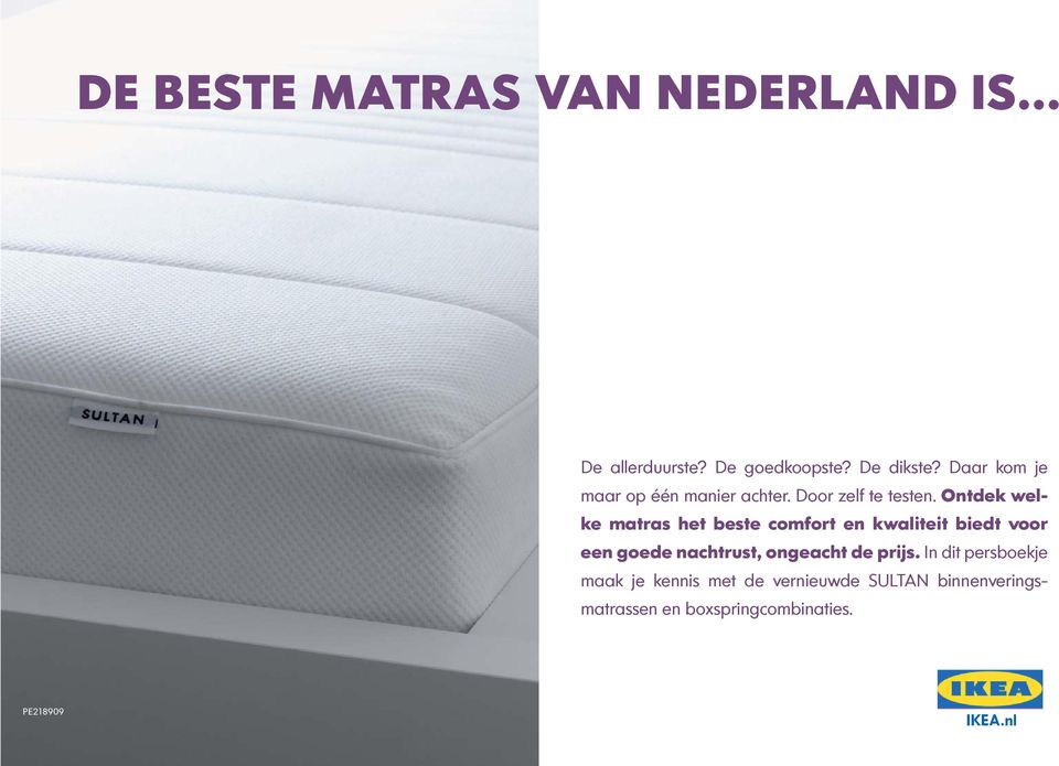 Ontdek welke matras het beste comfort en kwaliteit biedt voor een goede nachtrust,