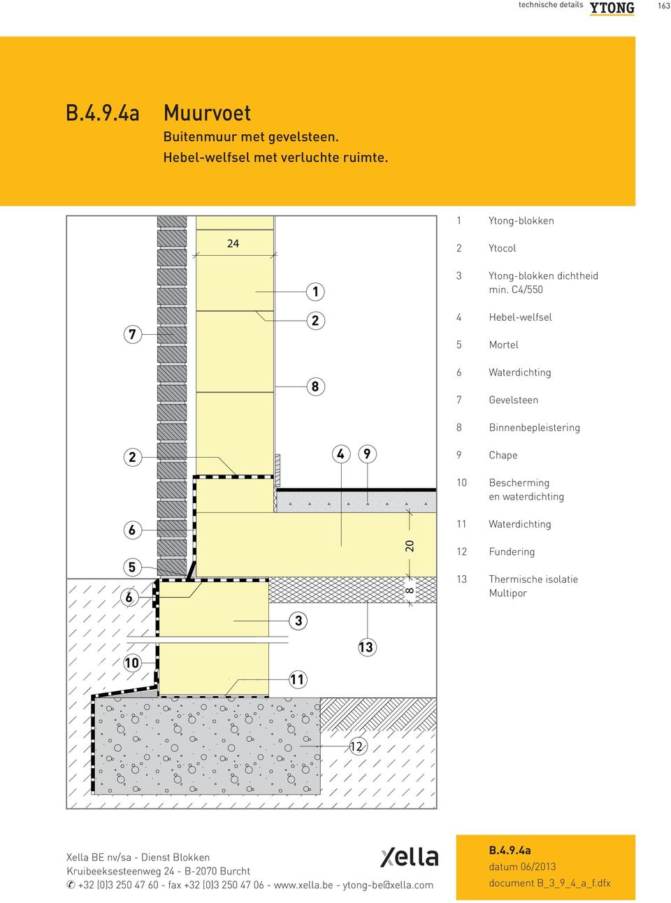 Waterdichting Gevelsteen. Gevelsteen Binnenbepleistering. Binnenbepleistering Chape. Chape 0 Bescherming en waterdichting 0 0 0. Bescherming en waterdichting Waterdichting Fundering.