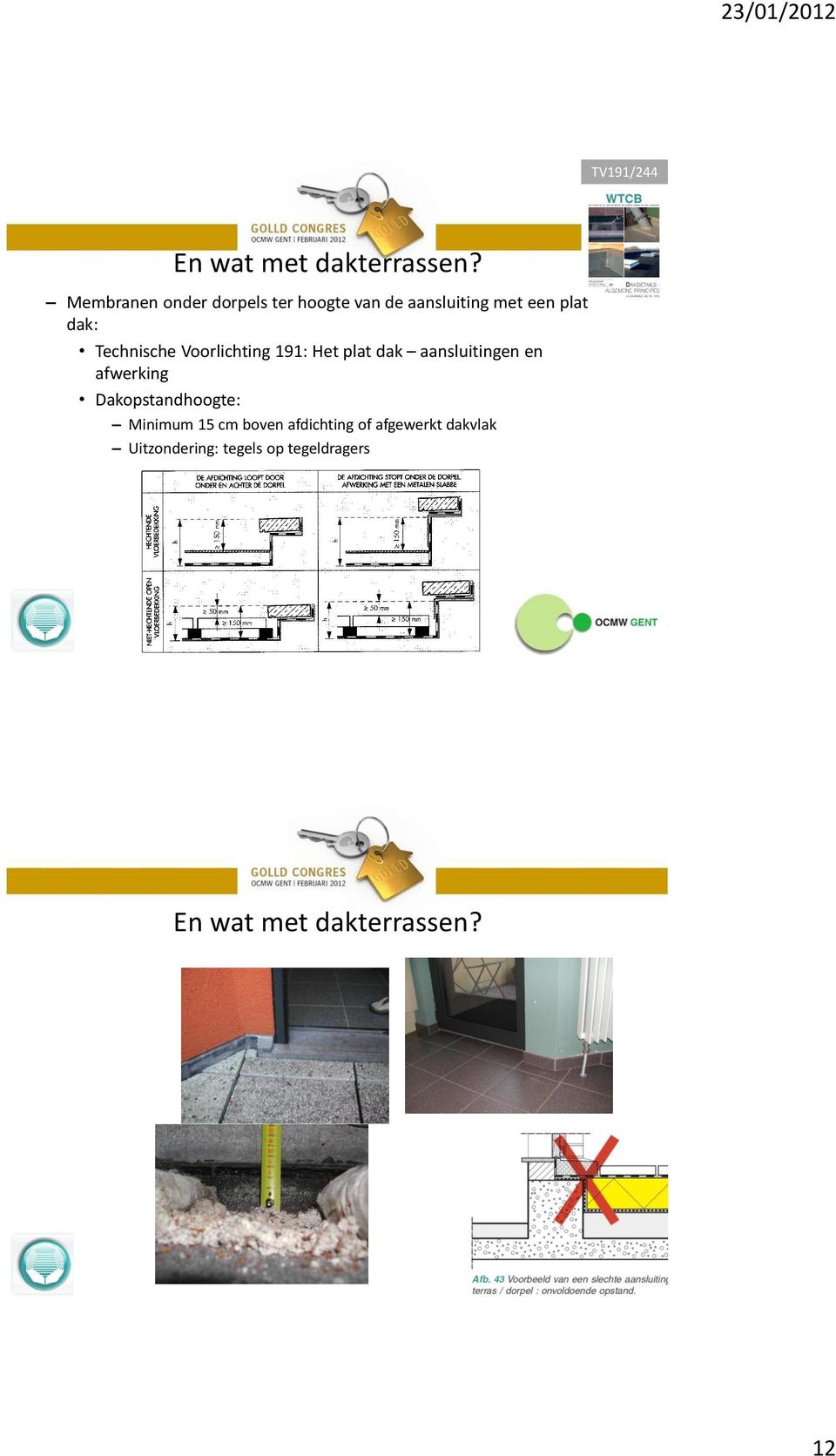 Technische Voorlichting 191: Het plat dak aansluitingen en afwerking