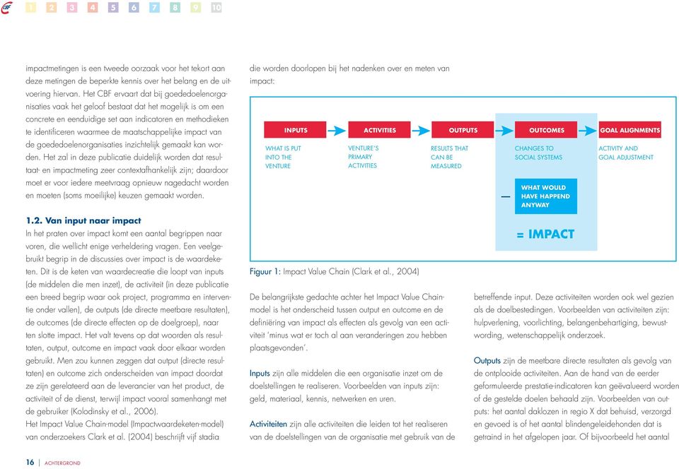 maatschappelijke impact van de goededoelenorganisaties inzichtelijk gemaakt kan worden.