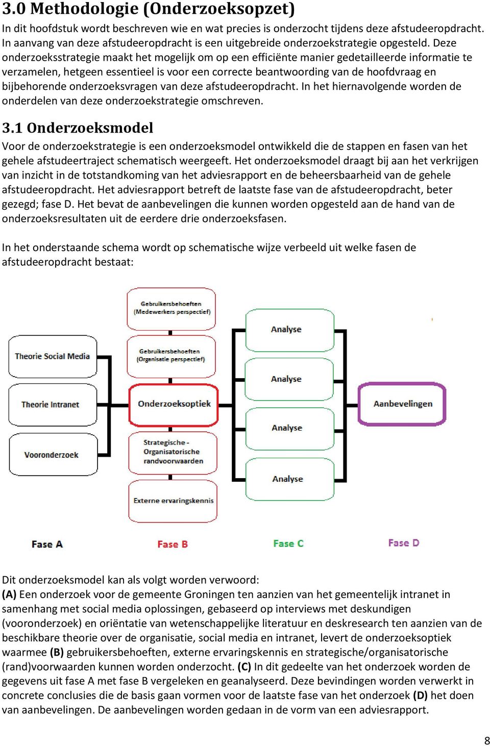 Deze onderzoeksstrategie maakt het mogelijk om op een efficiënte manier gedetailleerde informatie te verzamelen, hetgeen essentieel is voor een correcte beantwoording van de hoofdvraag en