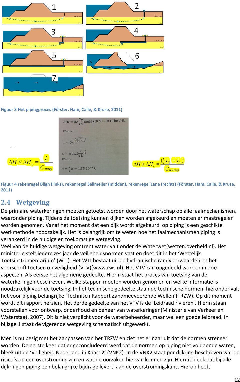 Tijdens de toetsing kunnen dijken worden afgekeurd en moeten er maatregelen worden genomen. Vanaf het moment dat een dijk wordt afgekeurd op piping is een geschikte werkmethode noodzakelijk.