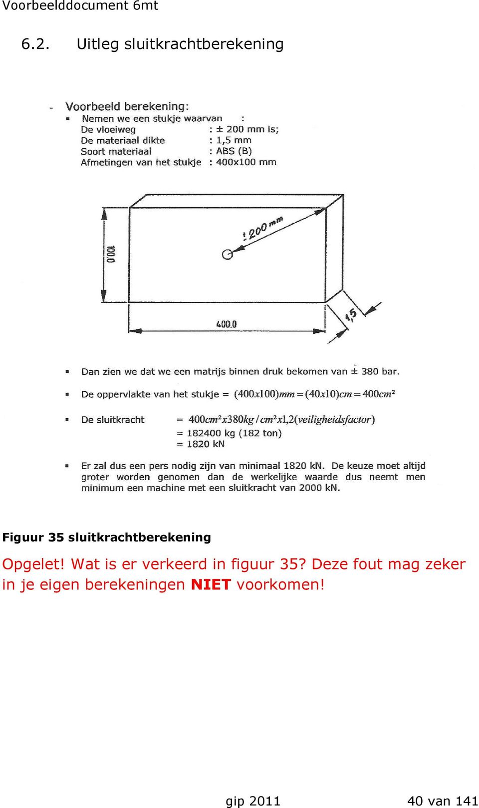 Wat is er verkeerd in figuur 35?