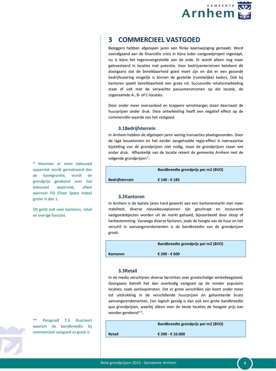 Voor bedrijventerreinen betekent dit doorgaans dat de bereikbaarheid goed moet zijn en dat er een gezonde bedrijfsvoering mogelijk is binnen de gestelde (ruimtelijke) kaders.