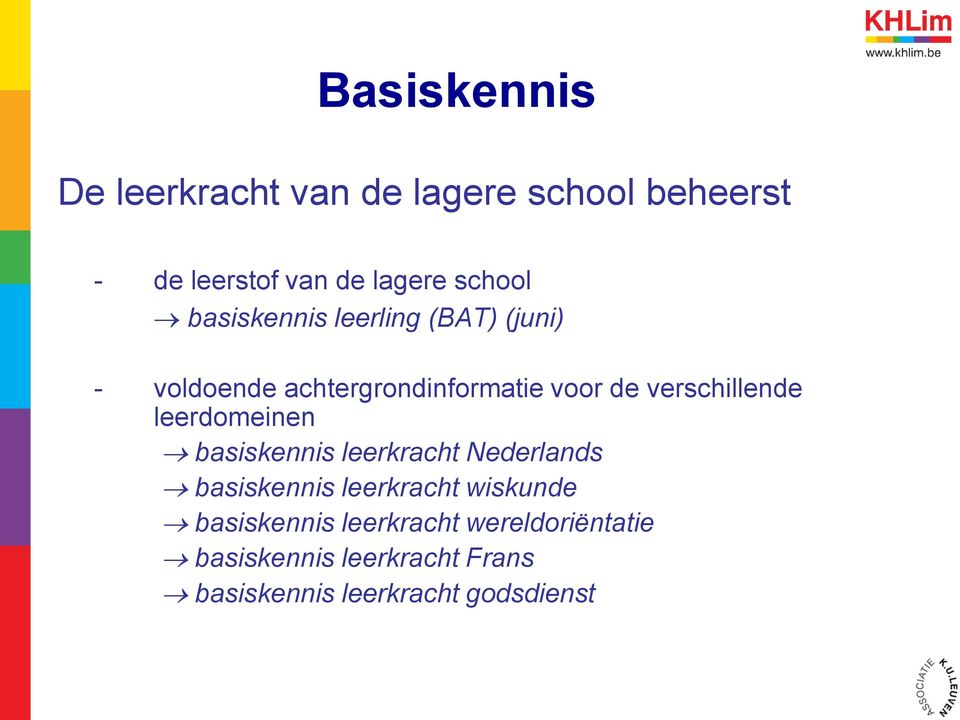 leerdomeinen basiskennis leerkracht Nederlands basiskennis leerkracht wiskunde basiskennis