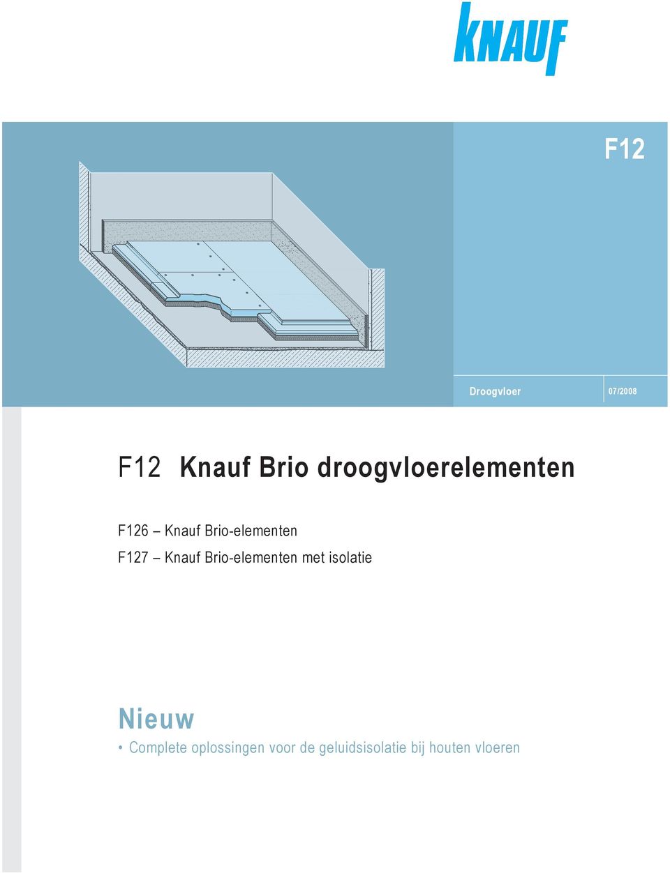 F127 Knauf Brio-elementen met isolatie Nieuw