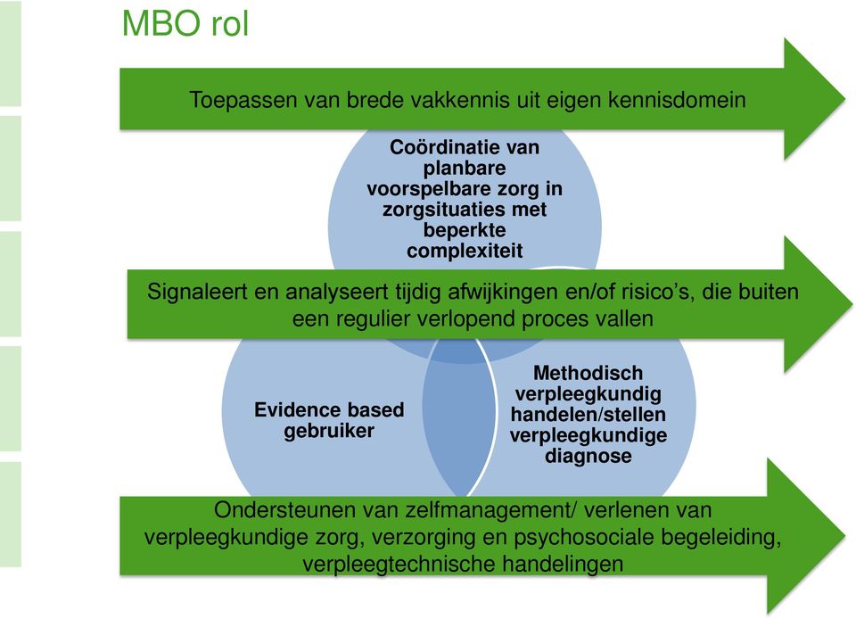 proces vallen Evidence based gebruiker Methodisch verpleegkundig handelen/stellen verpleegkundige diagnose Ondersteunen