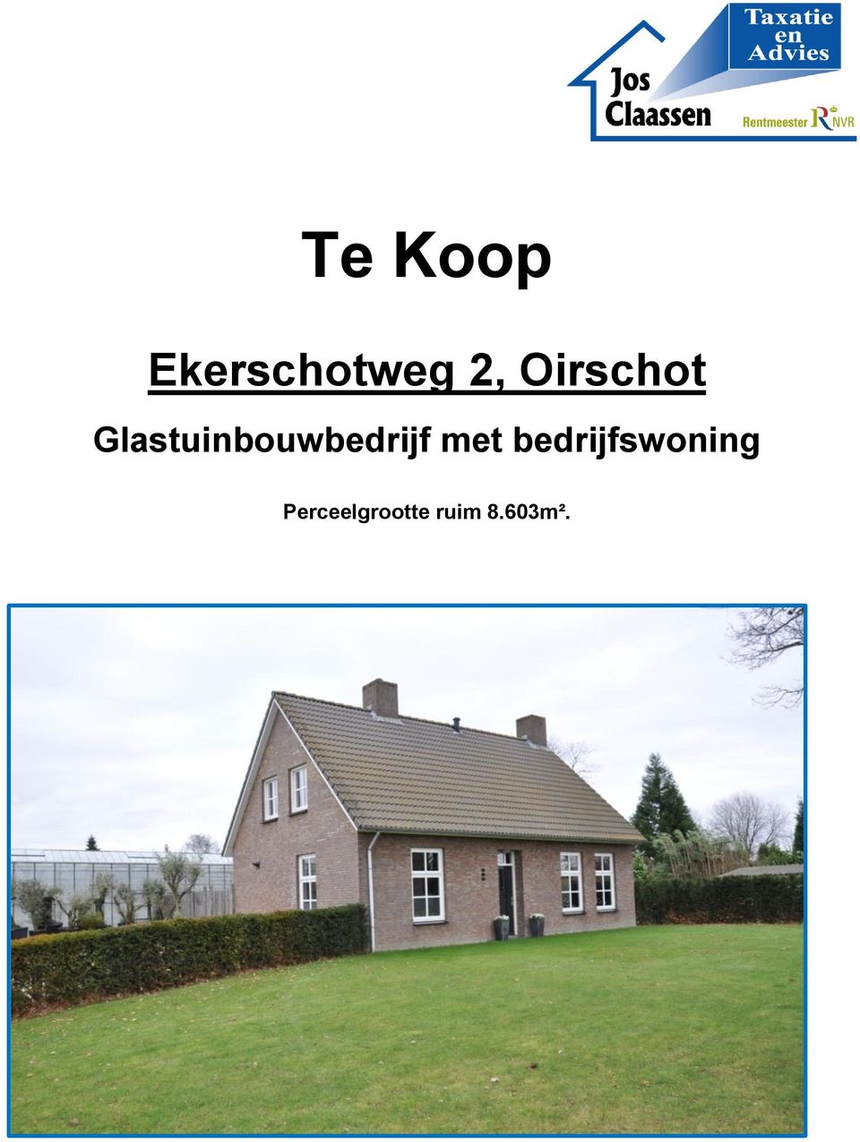 Glastuinbouwbedrijf met