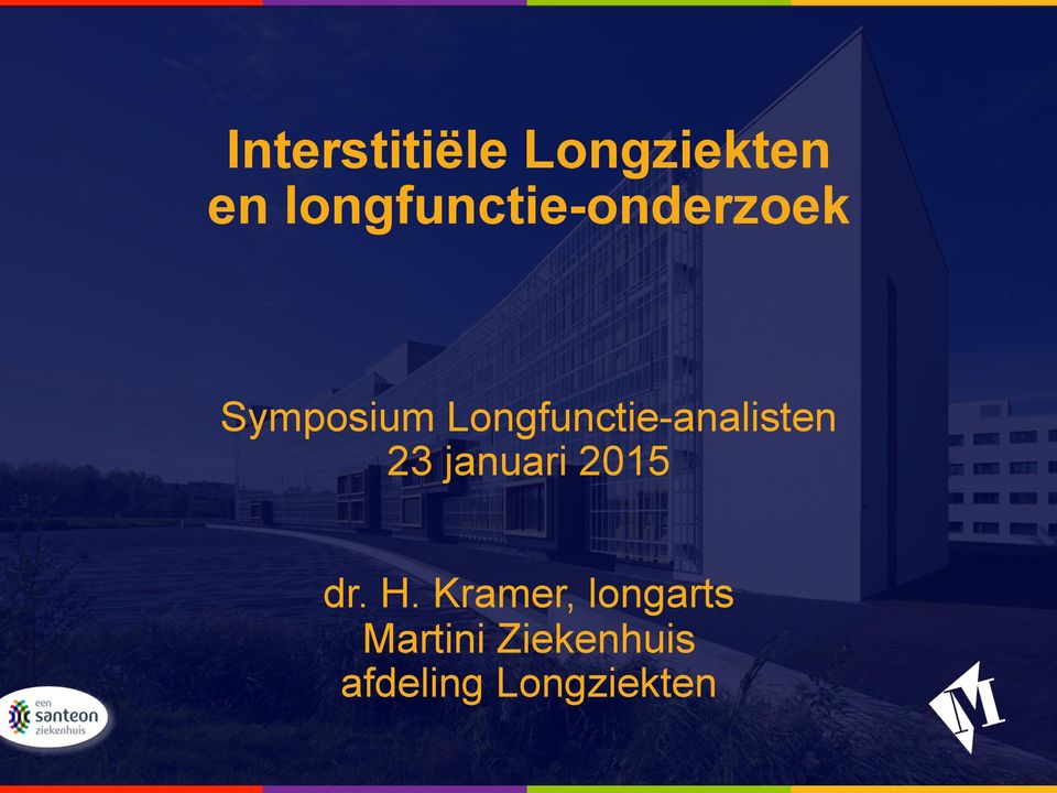 Longfunctie-analisten 23 januari 2015 dr.