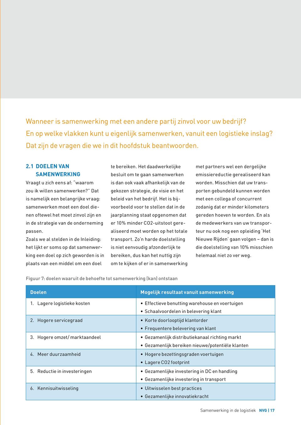 Dat is namelijk een belangrijke vraag: samenwerken moet een doel dienen oftewel het moet zinvol zijn en in de strategie van de onderneming passen.