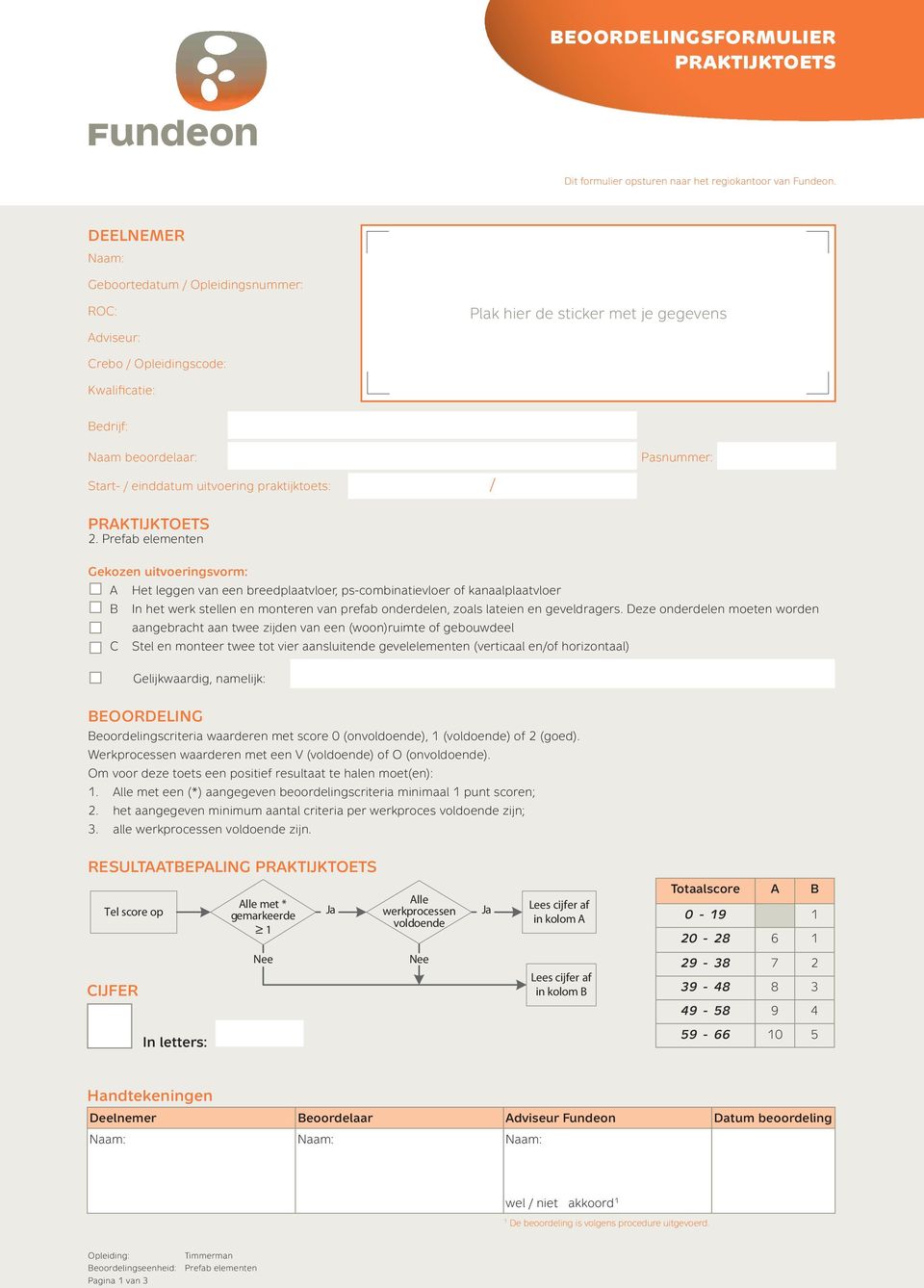 uitvoering praktijktoets: / PRAKTIJKTOETS 2.