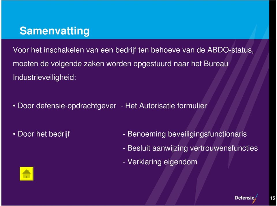 defensie-opdrachtgever - Het Autorisatie formulier Door het bedrijf - Benoeming