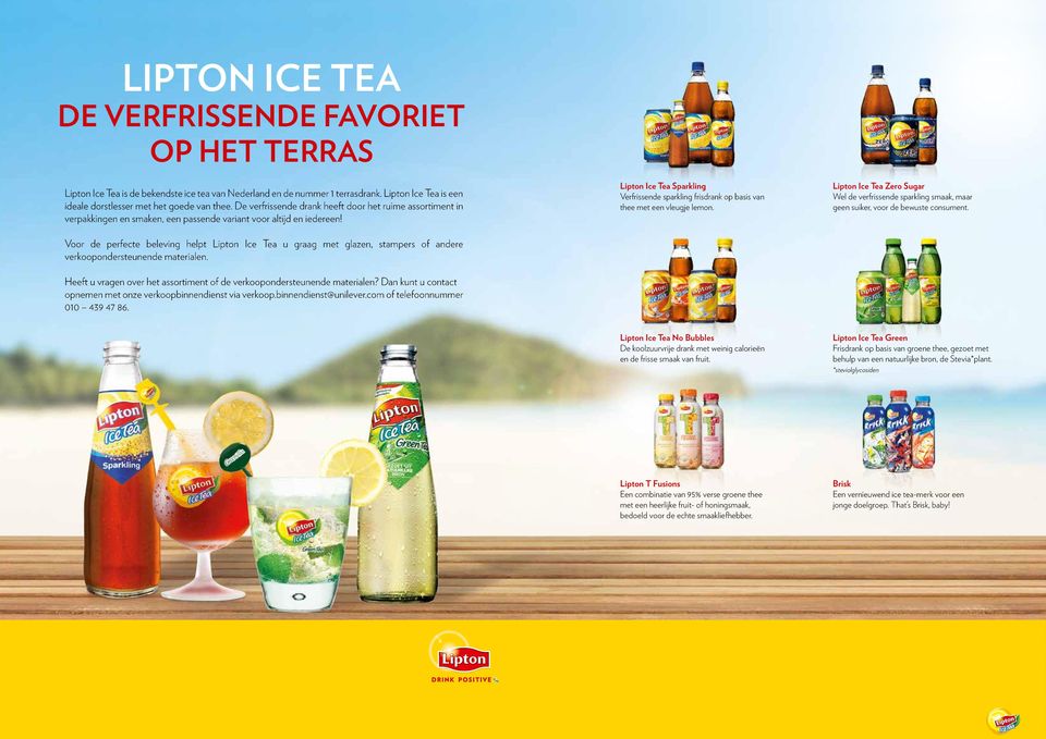Lipton Ice Tea Sparkling Verfrissende sparkling frisdrank op basis van thee met een vleugje lemon.