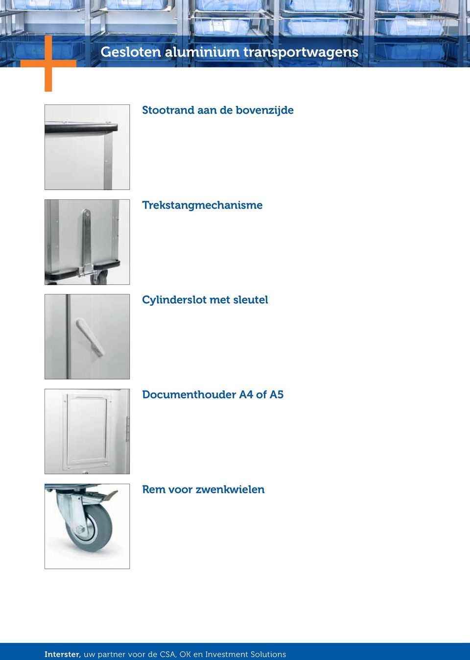 Trekstangmechanisme Cylinderslot met