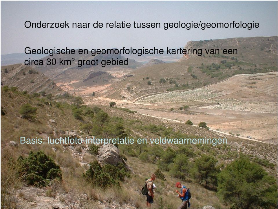 geomorfologische kartering van een circa 30