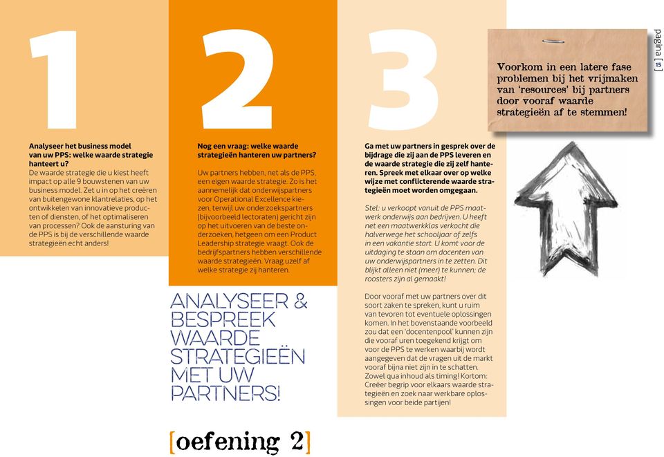 Ook de aansturing van de PPS is bij de verschillende waarde strategieën echt anders! 2een vraag: welke waarde Ga strategieën hanteren uw partners?