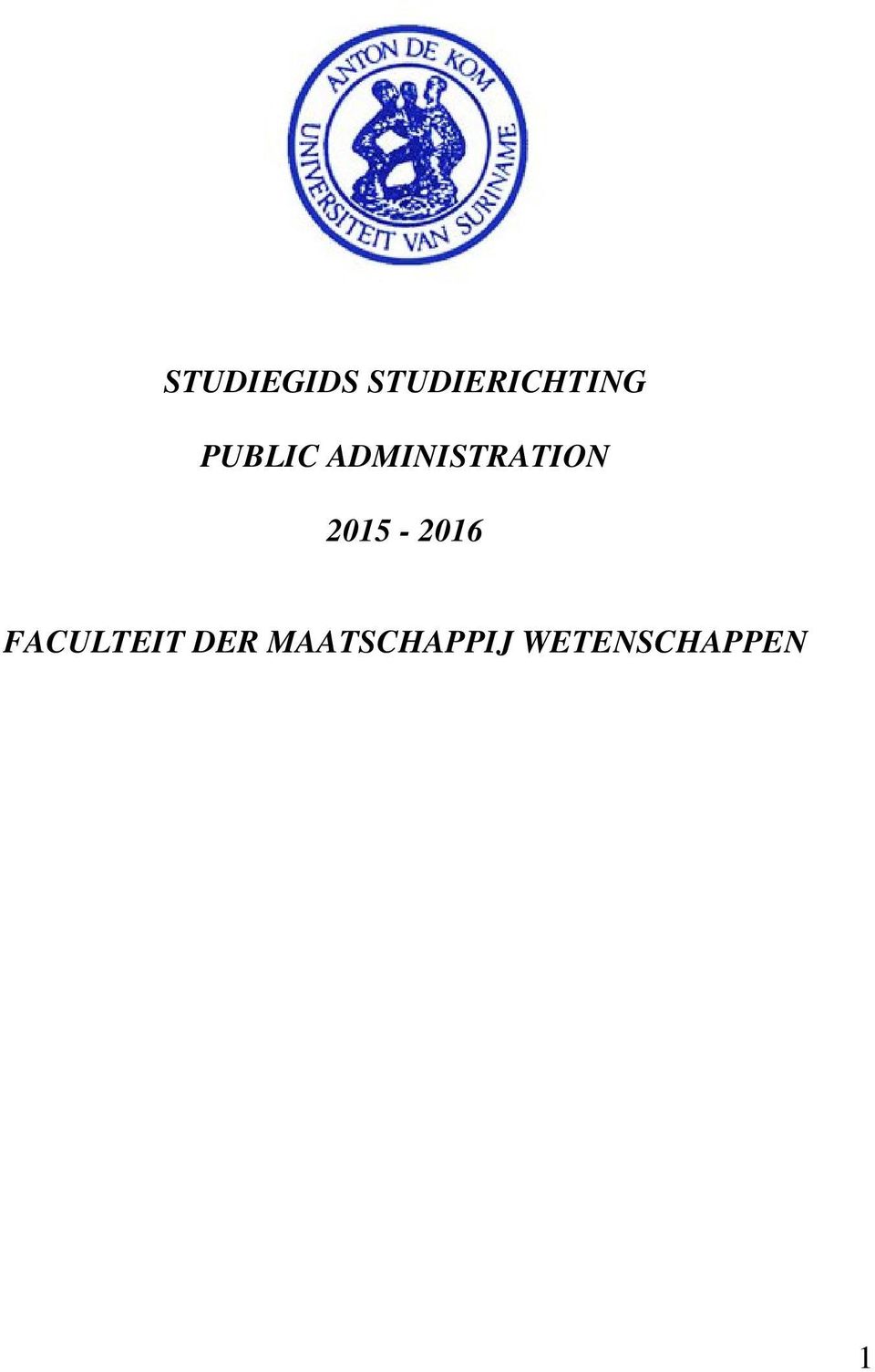 ADMINISTRATION 2015-2016