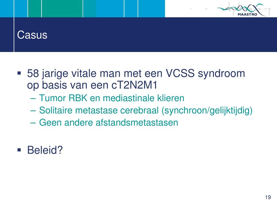 klieren Solitaire metastase cerebraal