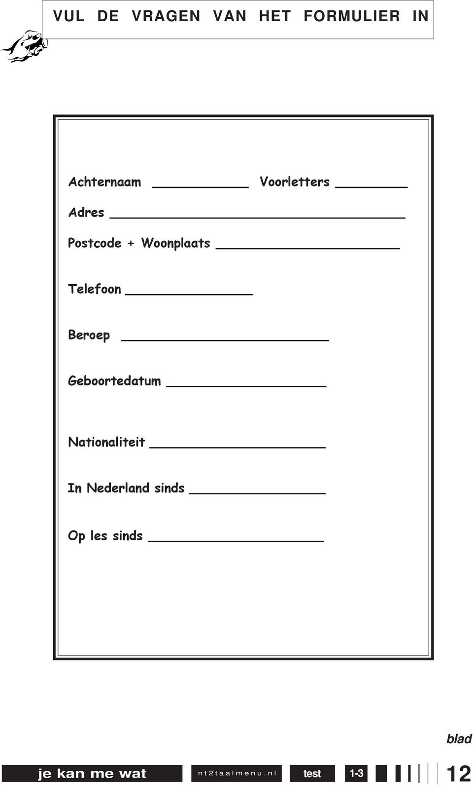 Woonplts Telefoon Beroep Geoortetum