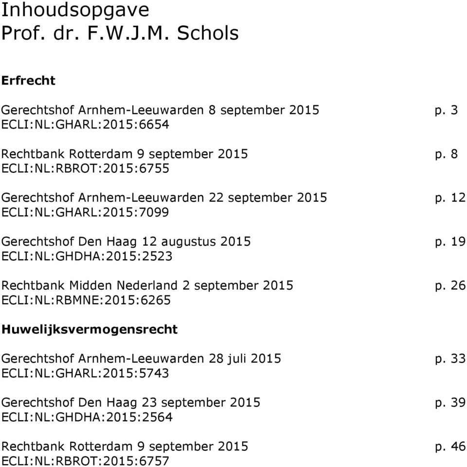 12 ECLI:NL:GHARL:2015:7099 Gerechtshof Den Haag 12 augustus 2015 p. 19 ECLI:NL:GHDHA:2015:2523 Rechtbank Midden Nederland 2 september 2015 p.