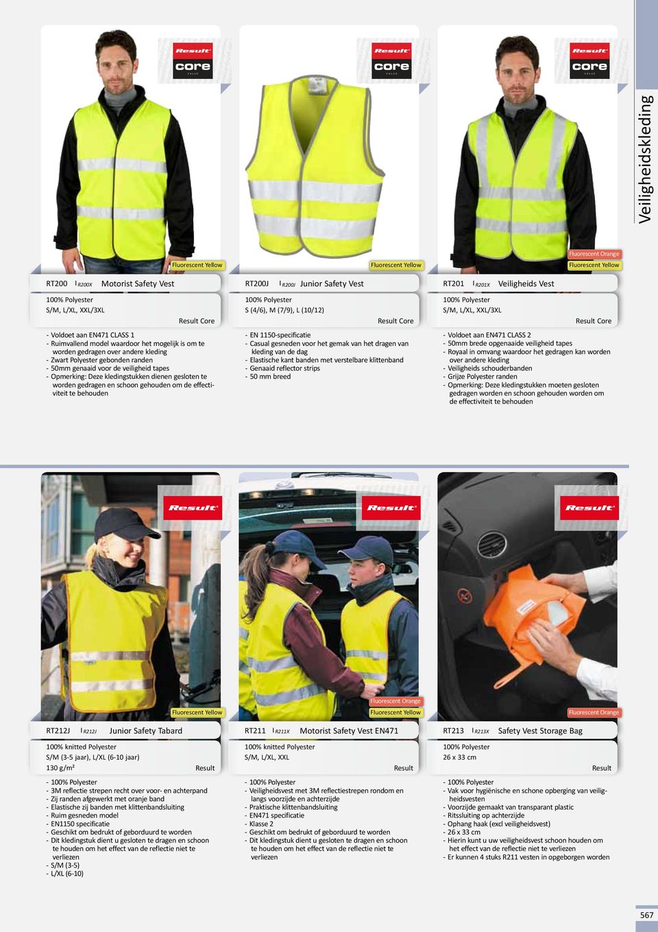 Junior Safety Vest S (4/6), M (7/9), L (10/12) Core EN 1150-specificatie Casual gesneden voor het gemak van het dragen van kleding van de dag Elastische kant banden met verstelbare klittenband