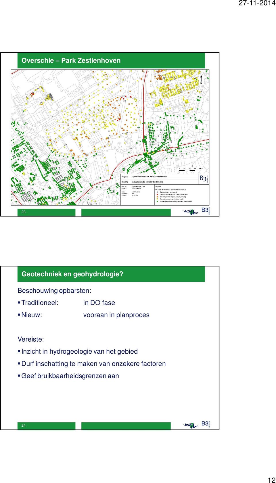 planproces Vereiste: Inzicht in hydrogeologie van het gebied Durf