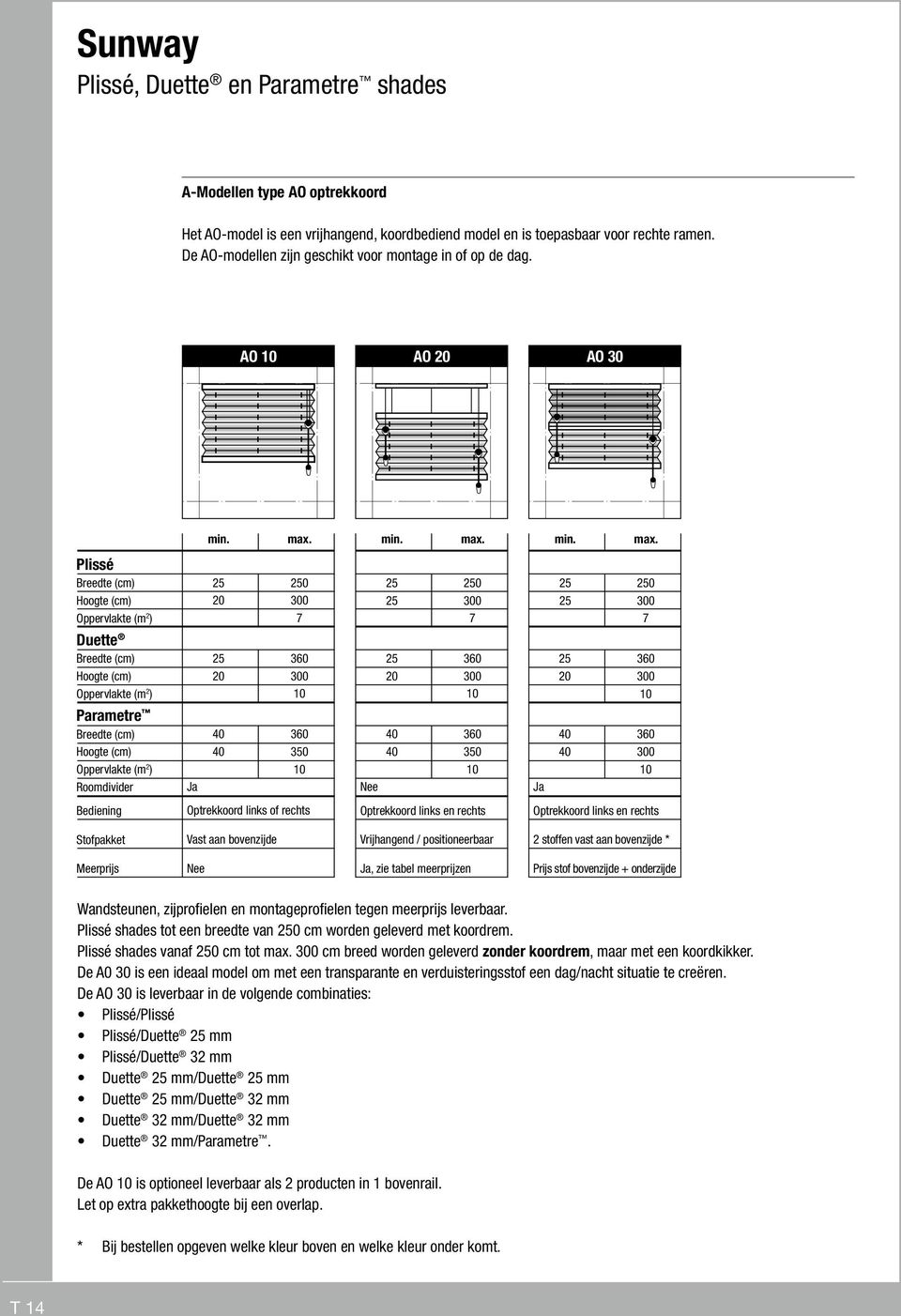 Optrekkoord links en rechts Optrekkoord links en rechts Stofpakket Vrijhangend / positioneerbaar 2 stoffen vast aan bovenzijde * Meerprijs Nee Prijs stof bovenzijde + onderzijde Wandsteunen,