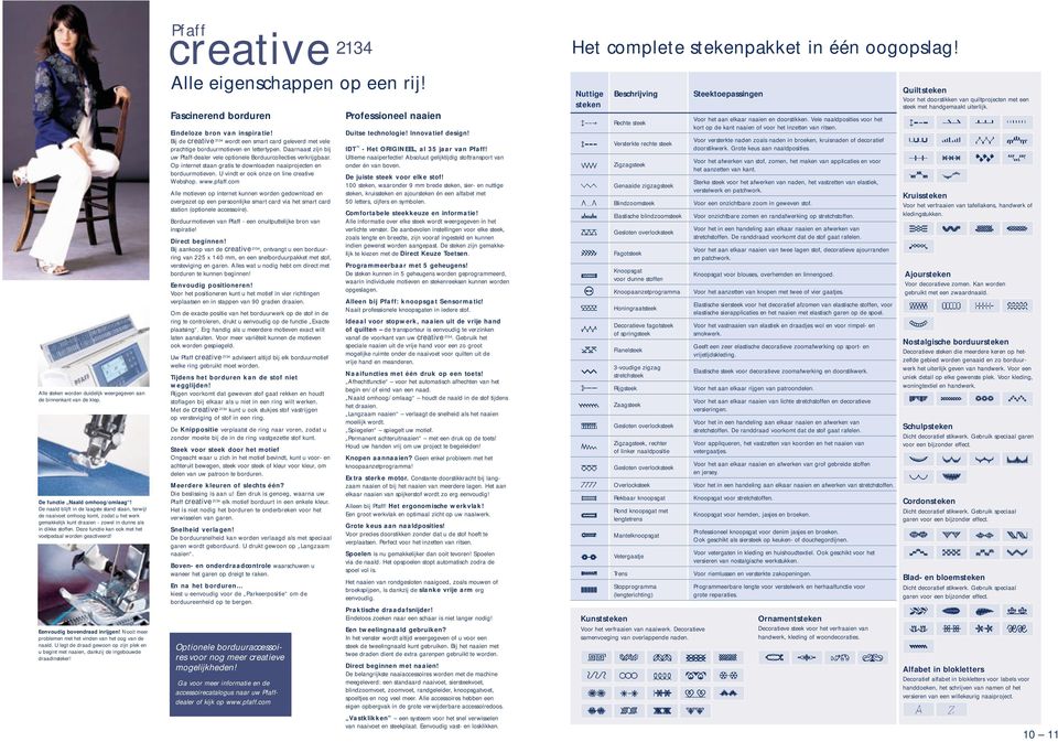 Deze functie kan ook met het voetpedaal worden geactiveerd! Eenvoudig bovendraad inrijgen! Nooit meer problemen met het vinden van het oog van de naald.