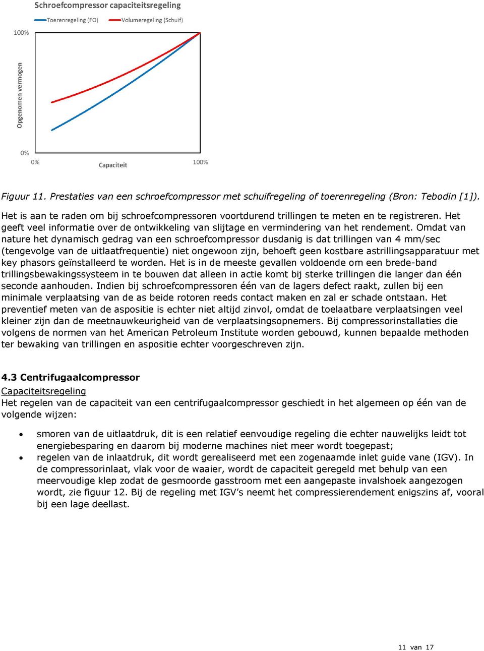 Omdat van nature het dynamisch gedrag van een schroefcompressor dusdanig is dat trillingen van 4 mm/sec (tengevolge van de uitlaatfrequentie) niet ongewoon zijn, behoeft geen kostbare