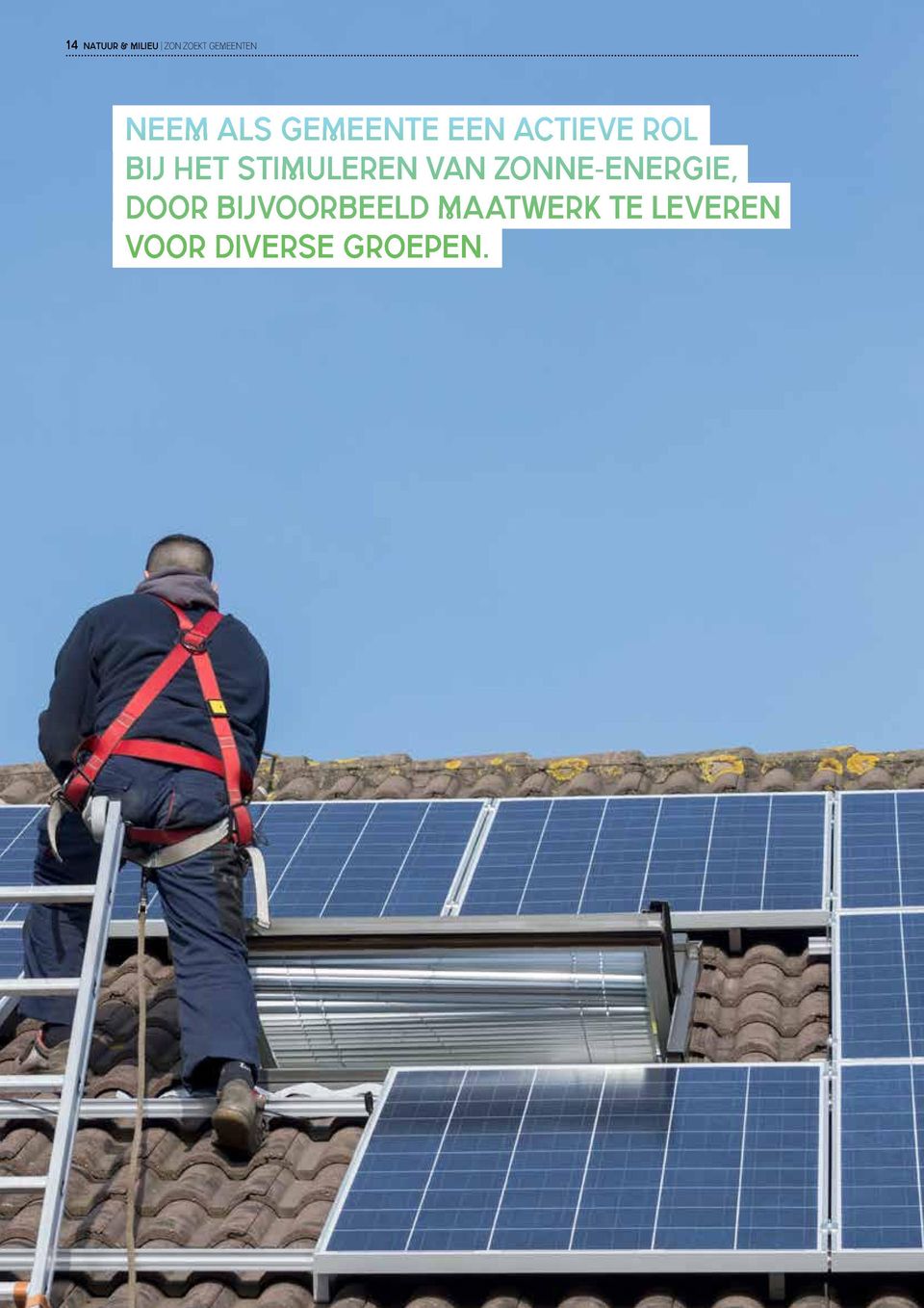 stimuleren van zonne-energie, door