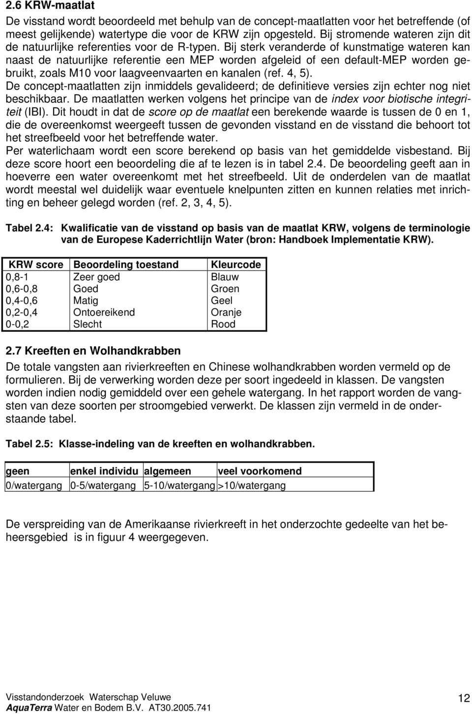 Bij sterk veranderde of kunstmatige wateren kan naast de natuurlijke referentie een MEP worden afgeleid of een default-mep worden gebruikt, zoals M voor laagveenvaarten en kanalen (ref., ).