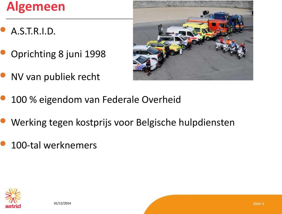 % eigendom van Federale Overheid Werking tegen