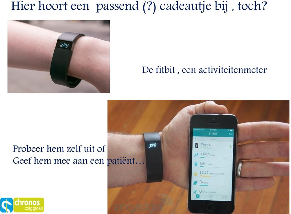 De fitbit, een activiteitenmeter