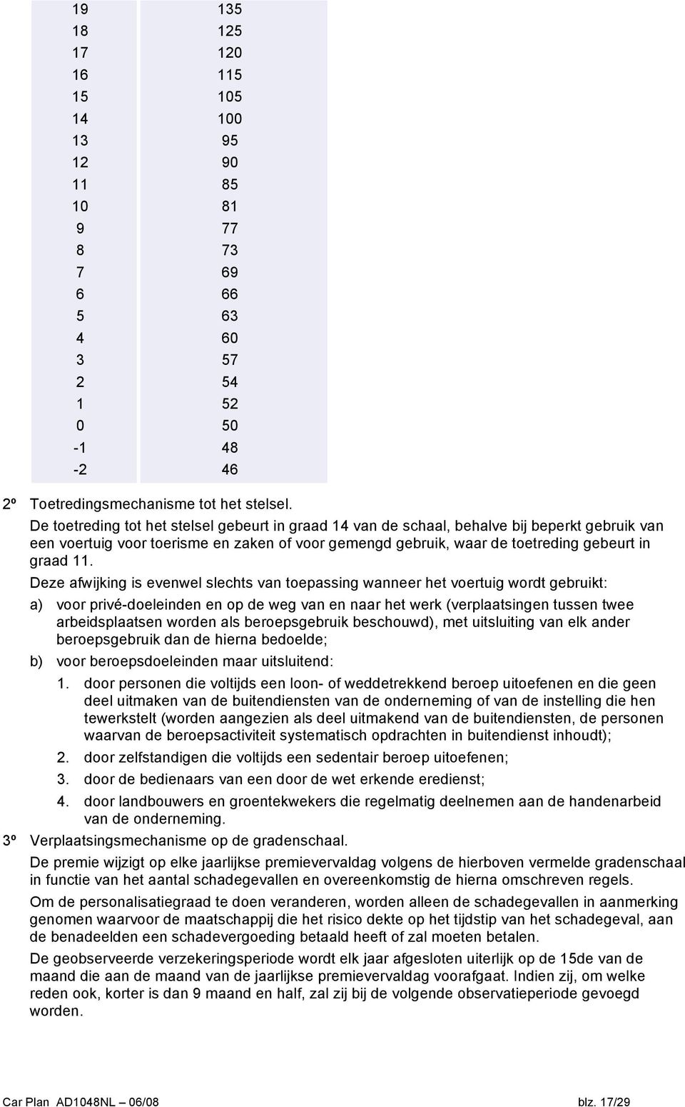 Deze afwijking is evenwel slechts van toepassing wanneer het voertuig wordt gebruikt: a) voor privé-doeleinden en op de weg van en naar het werk (verplaatsingen tussen twee arbeidsplaatsen worden als