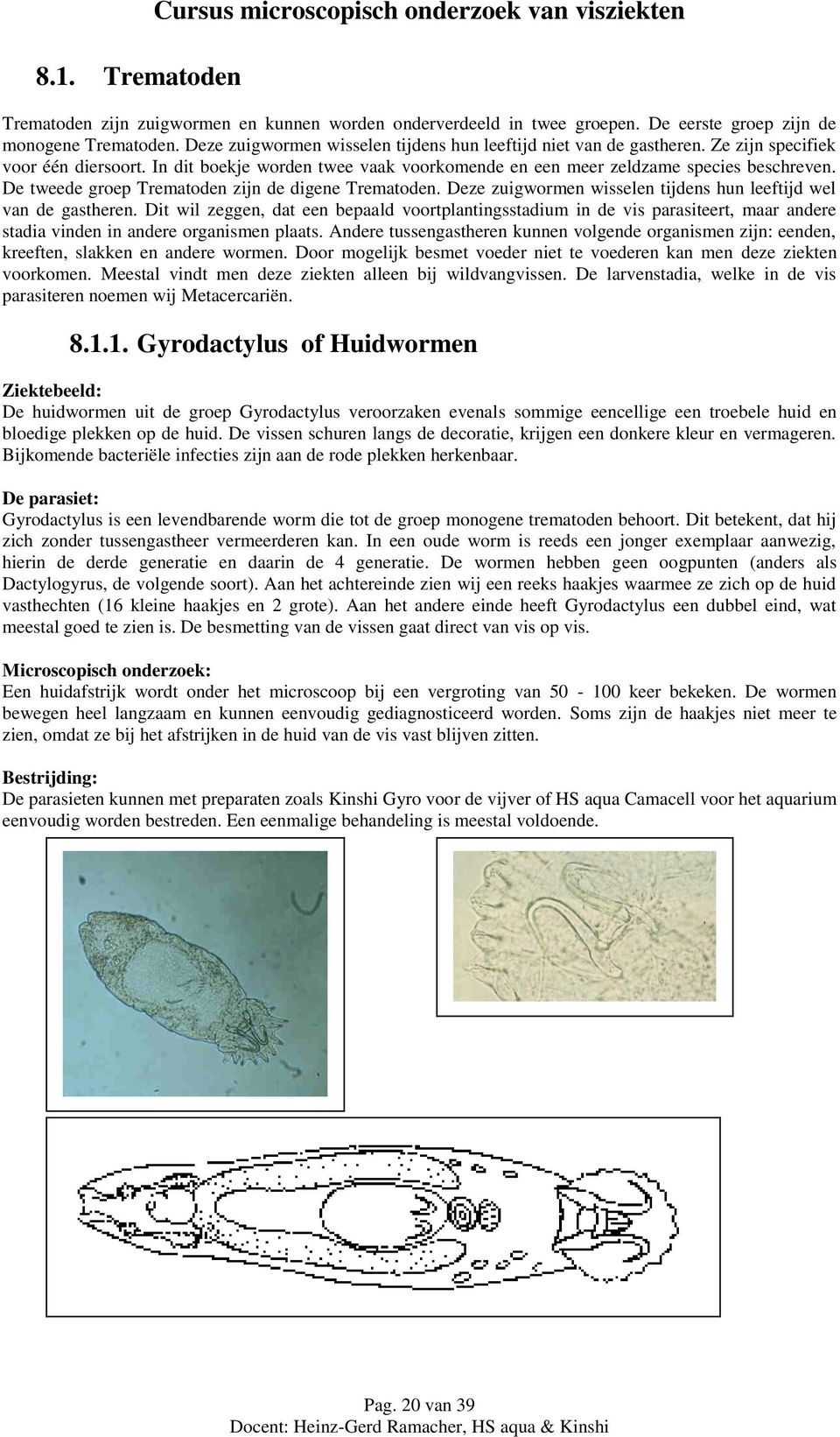 De tweede groep Trematoden zijn de digene Trematoden. Deze zuigwormen wisselen tijdens hun leeftijd wel van de gastheren.