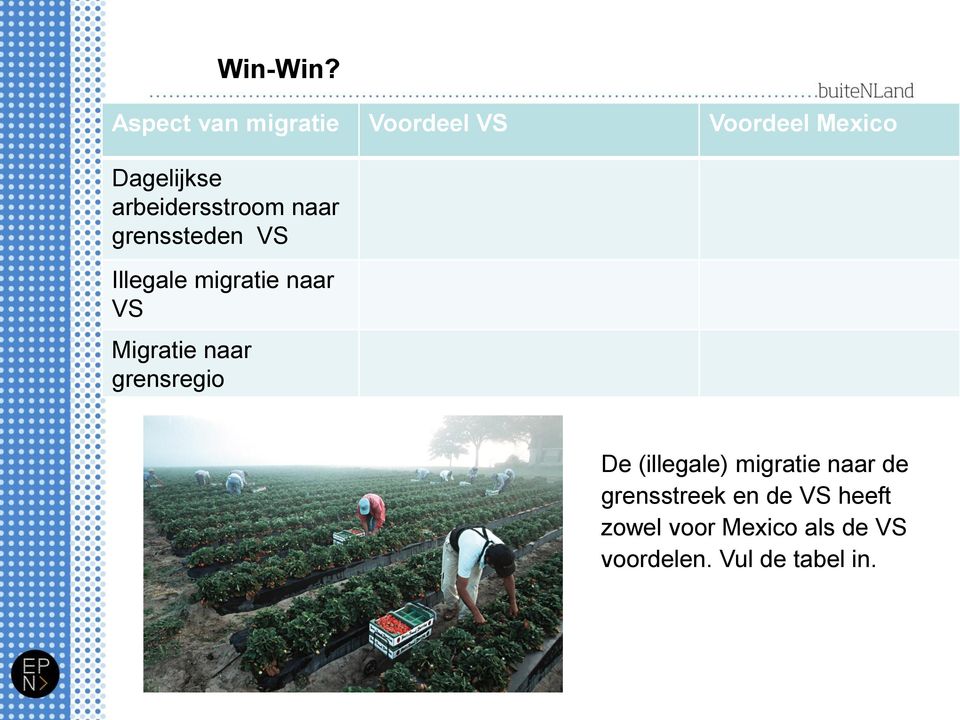 arbeidersstroom naar grenssteden VS Illegale migratie naar VS