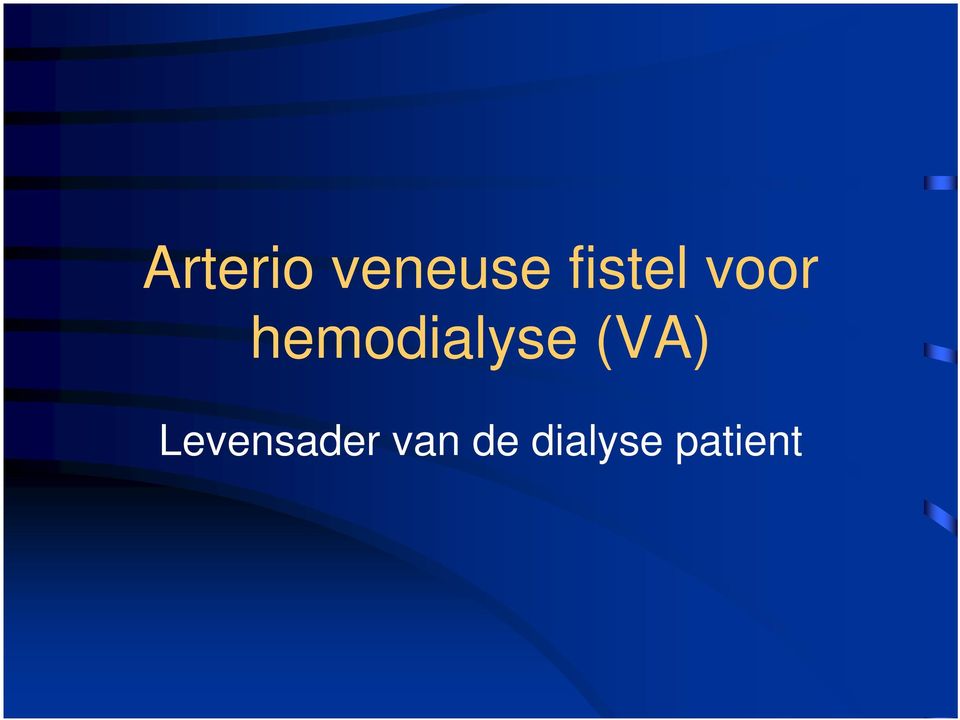 hemodialyse (VA)