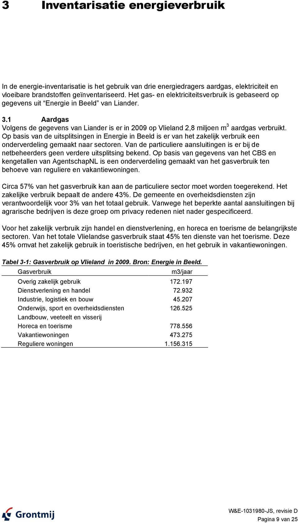 Op basis van de uitsplitsingen in Energie in Beeld is er van het zakelijk verbruik een onderverdeling gemaakt naar sectoren.