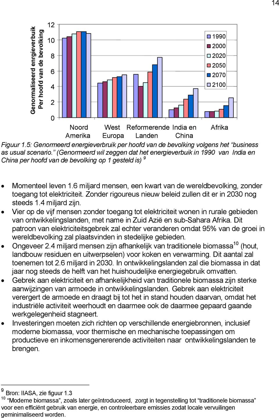 (Genormeerd wil zeggen dat het energieverbuik in 1990 van India en China per hoofd van de bevolking op 1 gesteld is) 9 Momenteel leven 1.