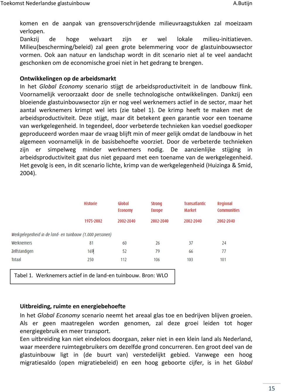 Ook aan natuur en landschap wordt in dit scenario niet al te veel aandacht geschonken om de economische groei niet in het gedrang te brengen.