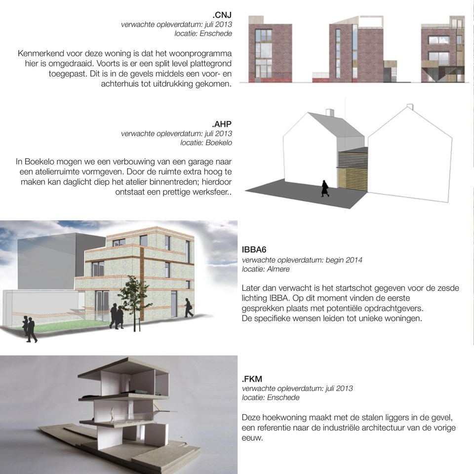 .ahp verwachte opleverdatum: juli 2013 locatie: Boekelo In Boekelo mogen we een verbouwing van een garage naar een atelierruimte vormgeven.