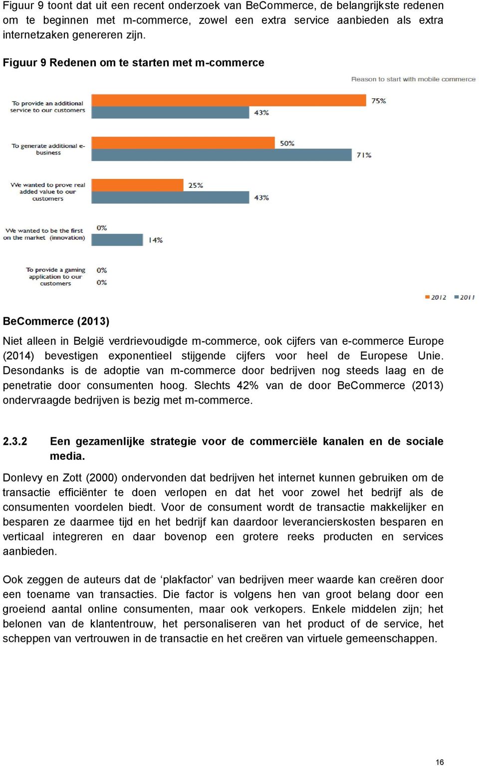 voor heel de Europese Unie. Desondanks is de adoptie van m-commerce door bedrijven nog steeds laag en de penetratie door consumenten hoog.