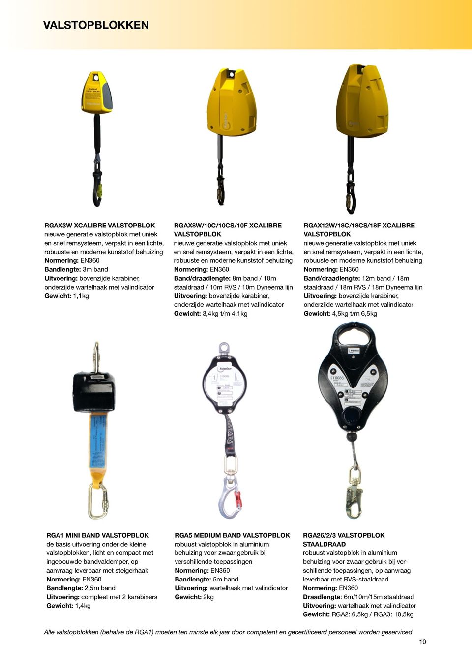 verpakt in een lichte, robuuste en moderne kunststof behuizing Normering: EN360 Band/draadlengte: 8m band / 10m staaldraad / 10m RVS / 10m Dyneema lijn Uitvoering: bovenzijde karabiner, onderzijde