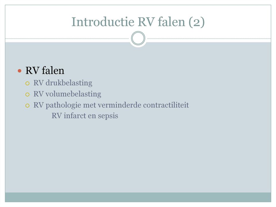 volumebelasting RV pathologie met