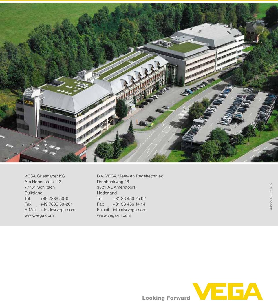VEGA Meet- en Regeltechniek Databankweg 18 3821 AL Amersfoort Nederland Tel.
