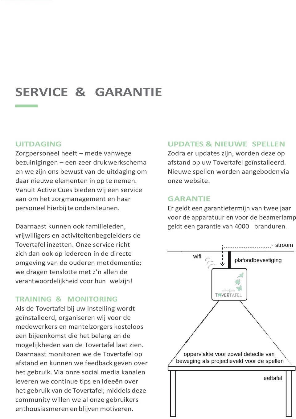 Daarnaast kunnen ook familieleden, vrijwilligers en activiteitenbegeleiders de Tovertafel inzetten.