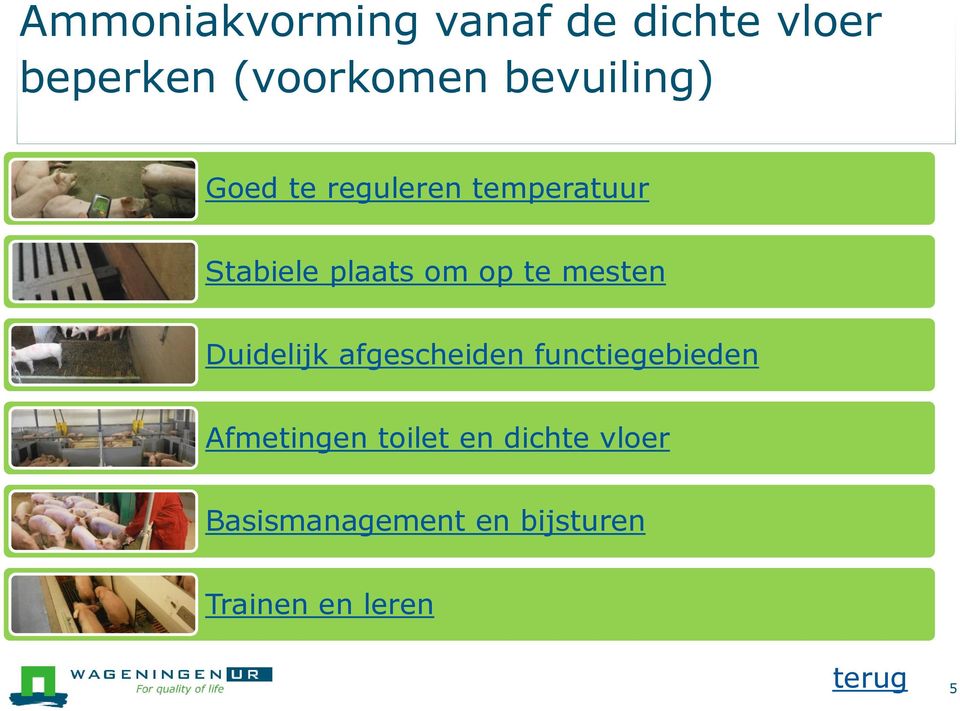 te mesten Duidelijk afgescheiden functiegebieden Afmetingen