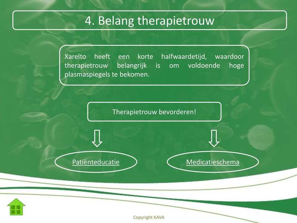 is om voldoende hoge plasmaspiegels te bekomen.