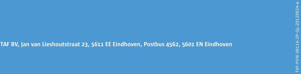 Eindhoven, Postbus 4562,