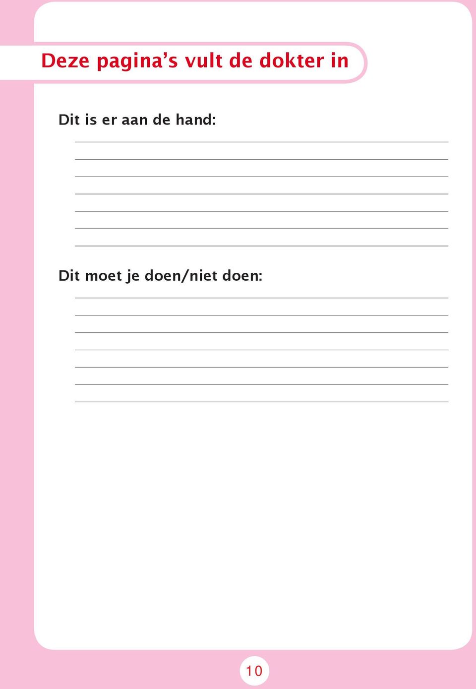 aan de hand: Dit moet